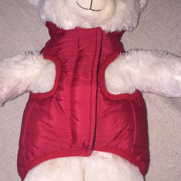 bailey & bella Dog Bailey Bella Reversible Puffer Vest Red Plaid Xs